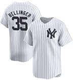 New York Yankees #35 Cody Bellinger White AmberGomez 2024 Home Limited With Name Stitched Jersey
