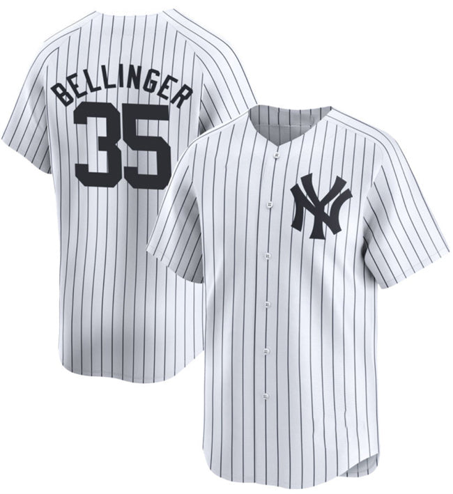 New York Yankees #35 Cody Bellinger White AmberGomez 2024 Home Limited With Name Stitched Jersey