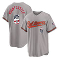 Baltimore Orioles #6 Ryan Mountcastle Player Gray AmberGomez USA 250 Fourth of July Home Game Stitched Jerseys