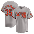 Baltimore Orioles #35 Adley Rutschman Gray AmberGomez Road Limited Player Jersey