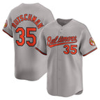 Baltimore Orioles #35 Adley Rutschman Gray AmberGomez Road Limited Player Jersey
