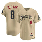 Arizona Diamondbacks #8 James McCann Player Tan AmberGomez City Connect Limited Home Game Stitched Jerseys
