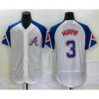 Atlanta Braves #3 Dale Murphy White AmberGomez 2023 City Connect Flex Base Stitched Jersey