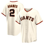 San Francisco Giants #2 Willy Adames AmberGomez Cream Home Replica Jersey