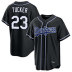 Los Angeles Dodgers #23 Kyle Tucker Player Black AmberGomez Carbon Limited Home Stitched Jerseys