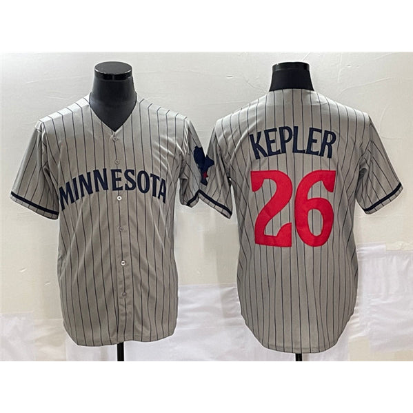 Minnesota Twins #26 Max Kepler Gray AmberGomez Cool Base Stitched Jersey