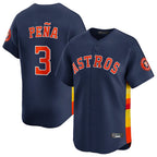 Houston Astros #3 Jeremy Pena Player Navy AmberGomez Home Limited Stitched Jerseys