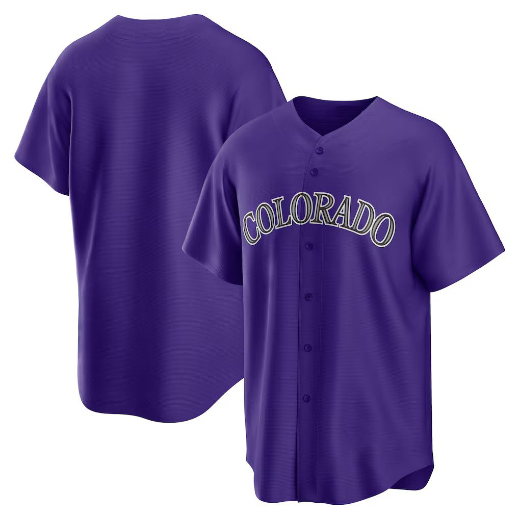 Colorado Rockies Purple AmberGomez Alternate Replica Team Jersey