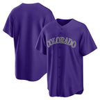 Colorado Rockies Purple AmberGomez Alternate Replica Team Jersey