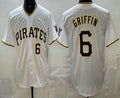 Pittsburgh Pirates #6 Konnor Griffin White AmberGomez Limited Jersey