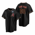 Custom Arizona Diamondbacks Active Player Black AmberGomez 2023 World Series Cool Base Stitched Jersey