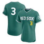 Boston Red Sox #3 Ceddanne Rafaela Player Green AmberGomez City Connect Limited Elite Home Game Stitched Jerseys1