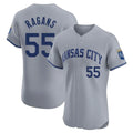 Kansas City Royals #55 Cole Ragans Player Gray AmberGomez Limited Elite Home Stitched Jerseys
