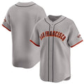 San Francisco Giants Blank Gray AmberGomez Away Limited Stitched Jersey