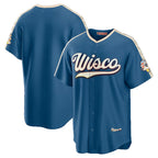 Milwaukee Brewers Mineral Blue AmberGomez 2026 City Connect Stadium Jersey