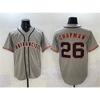 San Francisco Giants #26 Matt Chapman Gray AmberGomez  Cool Base Stitched Jersey 2