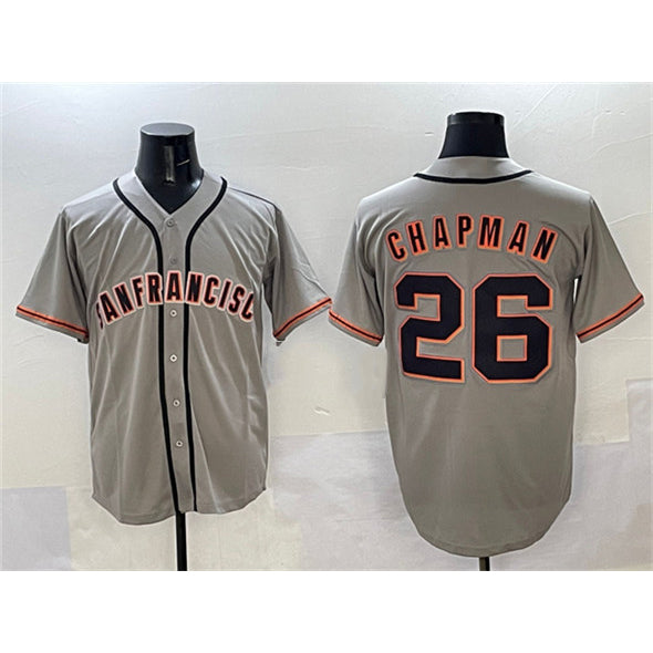 San Francisco Giants #26 Matt Chapman Gray AmberGomez  Cool Base Stitched Jersey 2