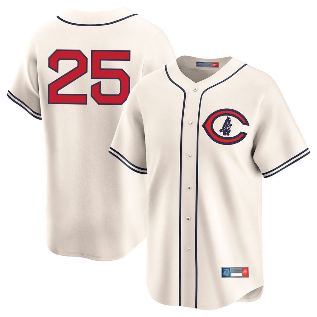 Chicago Cubs #25 Moises Ballesteros Player Cream AmberGomez Field of Dreams Limited Home Game Stitched Jerseys