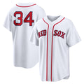 Boston Red Sox #34 David Ortiz White AmberGomez Home Replica Jersey