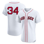Boston Red Sox #34 David Ortiz White AmberGomez Home Elite Jersey