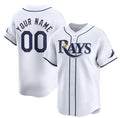Custom Tampa Bay Rays Active Player White AmberGomez Home Limited Stitched Jersey