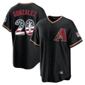 Arizona Diamondbacks #20 Luis Gonzalez Player Black AmberGomez USA 250 Fourth of July Game Home Stitched Jerseys