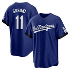 Los Angeles Dodgers #11 Roki Sasaki Player Royal AmberGomez City Connect Home Game Stitched Jerseys