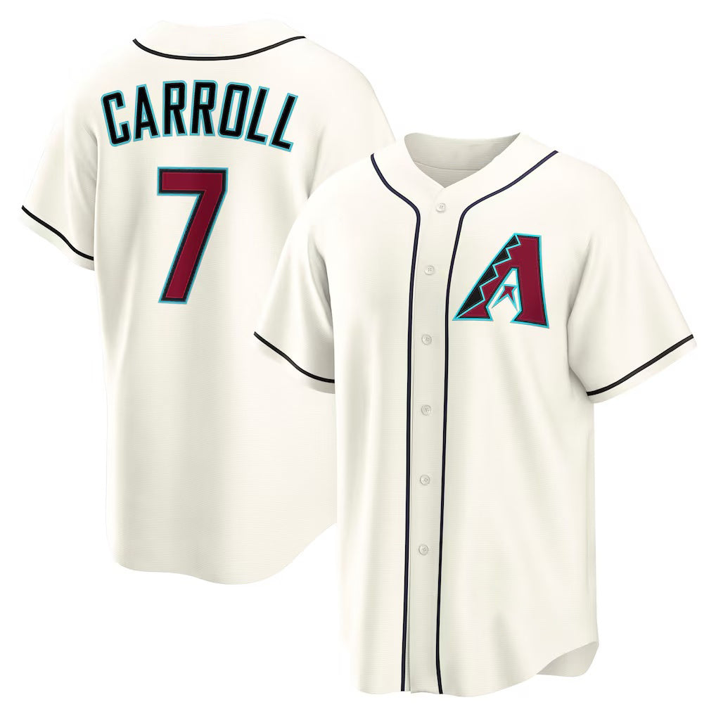 Arizona Diamondbacks #7 Corbin Carroll Cream AmberGomez Home Replica Jersey