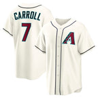 Arizona Diamondbacks #7 Corbin Carroll Cream AmberGomez Home Replica Jersey