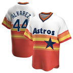 Houston Astros #44 Yordan Alvarez Player Rainbow Cooperstown Collection AmberGomez T-shirt Stitched Jerseys