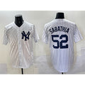 New York Yankees #52 C.C. Sabathia White AmberGomez Cool Base Stitched Jersey