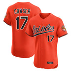 Baltimore Orioles #17 Colton Cowser Player Orange AmberGomez Limited Elite Home Game Stitched Jerseys