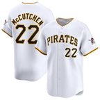 Pittsburgh Pirates #22 Andrew McCutchen White AmberGomez Home Limited Stitched Jersey