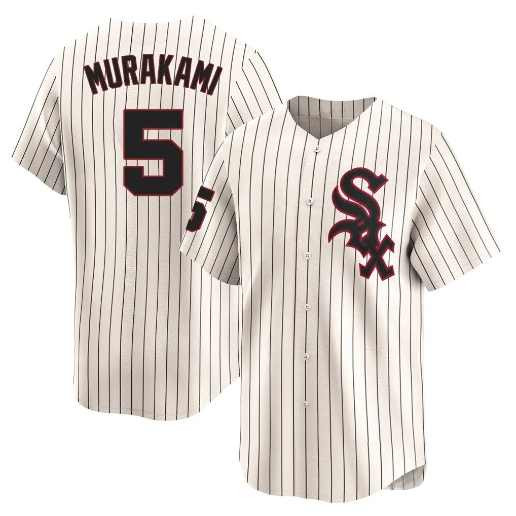 Chicago White Sox #5 Munetaka Murakami Player Cream AmberGomez Cooperstown Collection Limited Home Stitched Jerseys