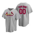 Custom St. Louis Cardinals Gray AmberGomez Stitched Cool Base Road Jersey