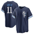 Kansas City Royals #11 Maikel Garcia Player Navy AmberGomez City Connect Home Game Stitched Jerseys