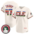 Cleveland Guardians #47 Donald Trump Cream AmberGomez Mexico Vapor Premier Limited Stitched Jersey