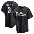Philadelphia Phillies #3 Bryce Harper Black AmberGomez Lights Out Limited Stitched Jersey