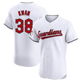 Cleveland Guardians #38 Steven Kwan Player White AmberGomez Limited Elite Home Stitched Jerseys