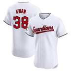 Cleveland Guardians #38 Steven Kwan Player White AmberGomez Limited Elite Home Stitched Jerseys