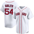 Boston Red Sox #54 Lucas Giolito White AmberGomez 2024 Home Limited Stitched Jersey