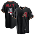 Arizona Diamondbacks #4 Ketel Marte Player Black AmberGomez USA 250 Fourth of July Game Home Stitched Jerseys