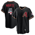 Arizona Diamondbacks #4 Ketel Marte Player Black AmberGomez USA 250 Fourth of July Game Home Stitched Jerseys
