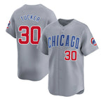 Chicago Cubs #30 Kyle Tucker Grey AmberGomez 2025 Limited Stitched Jersey