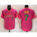 San Diego Padres #7 Ha Seong Kim Pink AmberGomez Player Number Fashion Jersey