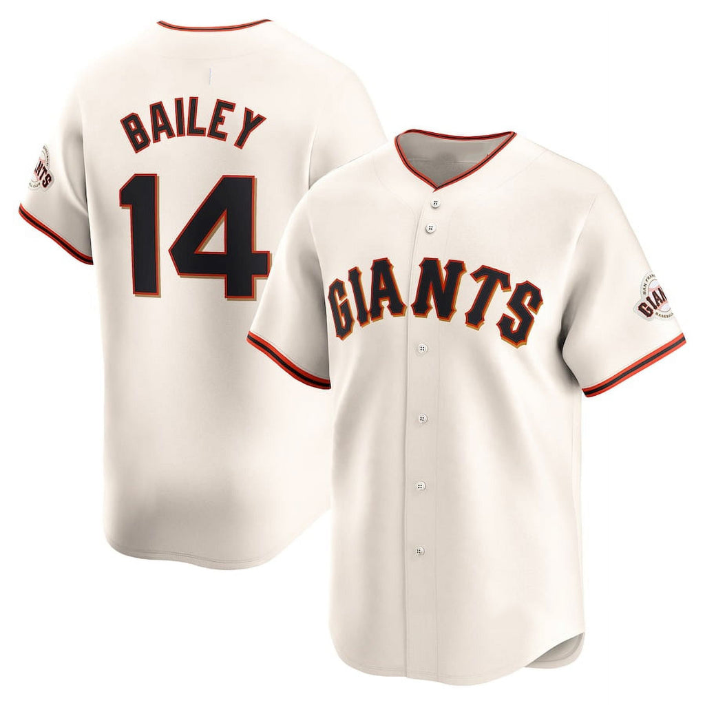 San Francisco Giants #14 Patrick Bailey Cream AmberGomez 2024 Home Limited Stitched Jersey