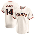 San Francisco Giants #14 Patrick Bailey Cream AmberGomez 2024 Home Limited Stitched Jersey