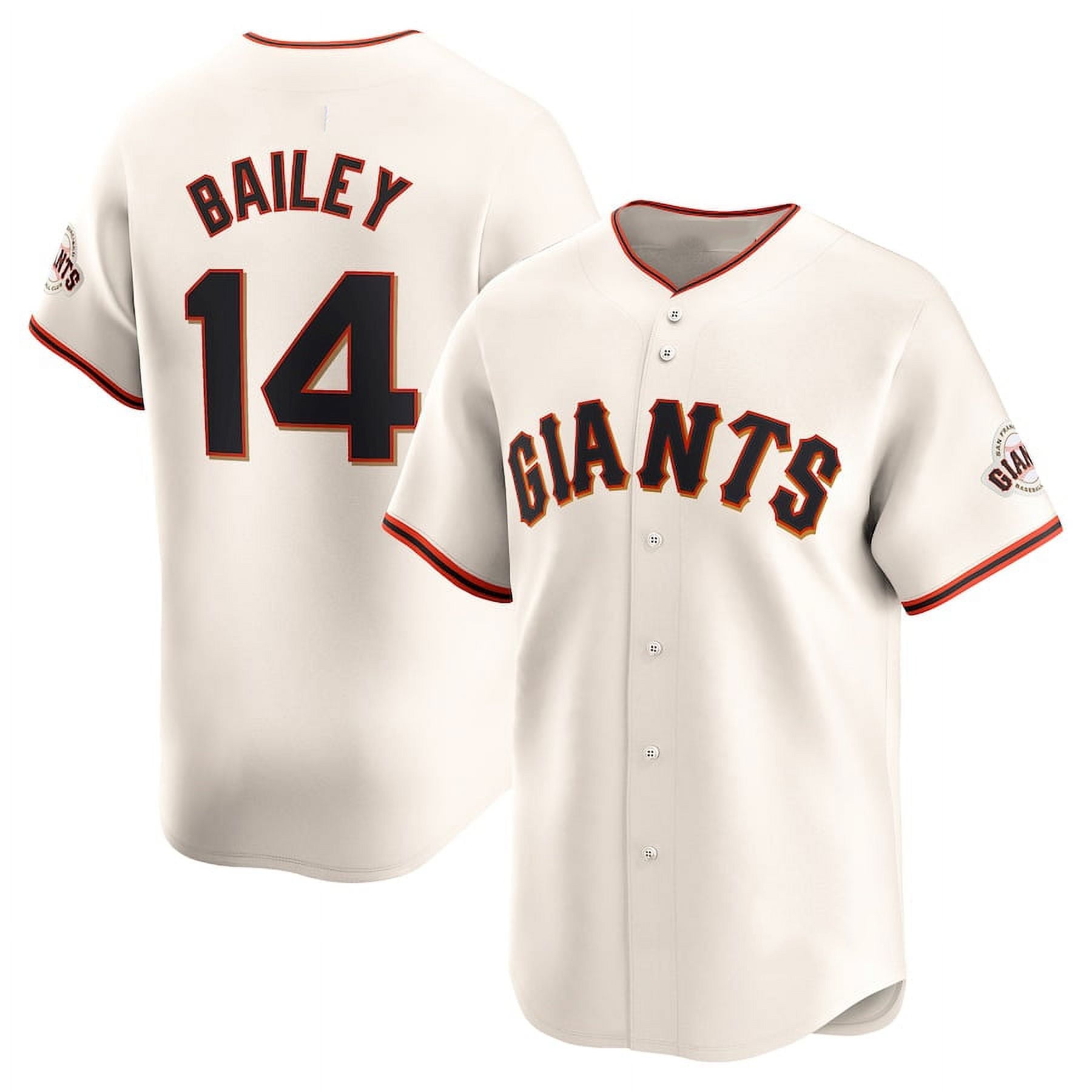 San Francisco Giants #14 Patrick Bailey Cream AmberGomez 2024 Home Limited Stitched Jersey