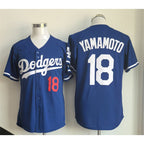 Los Angeles Dodgers #18 Yoshinobu Yamamoto Royal AmberGomez Limited Stitched Jersey