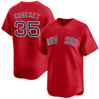 Boston Red Sox #35 Garrett Crochet Red AmberGomez 2024 Alternate Limited Stitched Jersey